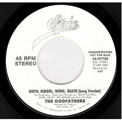The Godfathers Birth School Work Death USED VINYL 7INCH SINGLE PROMO