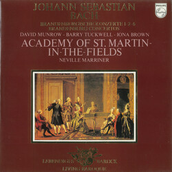 Johann Sebastian Bach / The Academy Of St. Martin-in-the-Fields / Sir Neville Marriner Brandenburgische Konzerte 1-2-6 Vinyl LP USED