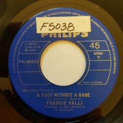 Frankie Valli The Girl I'll Never Know (Angels Never Fly This Low) / A Face Without A Name USED VINYL 7INCH 45 RPM SINGLE