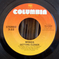 Paul McCartney & Wings Getting Closer USED VINYL 7INCH SINGLE STYRENE STEREO