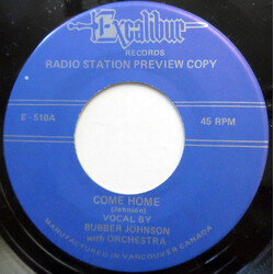 Bubber Johnson / Wynonie Harris Come Home / Mr. Blues Is Coming To Town USED VINYL 7INCH 45 RPM SINGLE REISSUE