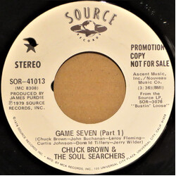 Chuck Brown & The Soul Searchers Game Seven USED VINYL 7INCH 45 RPM PROMO STEREO