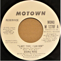 Diana Ross Last Time I Saw Him USED VINYL 7INCH 45 RPM SINGLE PROMO STEREO MONO
