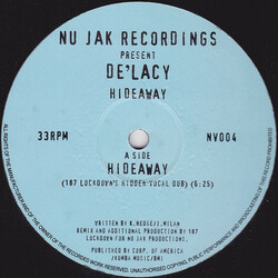 De'Lacy Hideaway (Remixes) USED VINYL 12INCH 33 S RPM