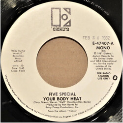 Five Special Your Body Heat USED VINYL 7INCH 45 RPM PROMO STYRENE STEREO MONO