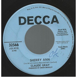 Claude Gray (2) Sherry Ann Vinyl 7" USED