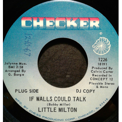 Little Milton If Walls Could Talk / Loving You Vinyl 7" USED