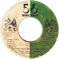 Tinga Stewart Nuh Wey Nuh Betta Dan Yard USED VINYL 7INCH 45 RPM
