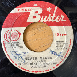 Prince Buster's All Stars / Bobby Aitken Never Never / Isabella USED VINYL 7INCH 45 RPM