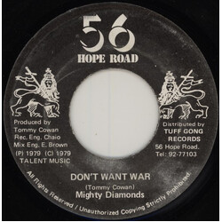 The Mighty Diamonds Don't Want War USED VINYL 7INCH 45 RPM