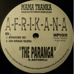 A.F.R.I.K.A.N.A. The Paranga USED VINYL 12INCH 33 S RPM STEREO