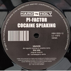 Pi-Factor Cocaine Speaking USED VINYL 12INCH 33 S RPM 45 RPM