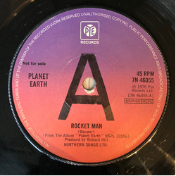 Planet Earth (4) Rocket Man Vinyl 7" USED