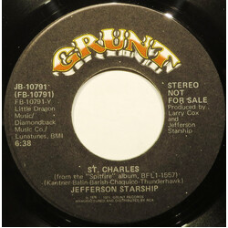 Jefferson Starship St. Charles USED VINYL 7INCH 45 RPM PROMO STEREO
