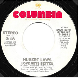 Hubert Laws Love Gets Better USED VINYL 7INCH 45 RPM PROMO STEREO SINGLE