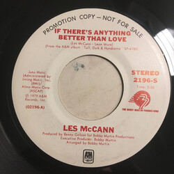 Les McCann If There's Anything Better Than Love USED VINYL 7INCH 45 RPM PROMO STEREO MONO