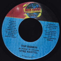 Vybz Kartel Top Rankin USED VINYL 7INCH 45 RPM