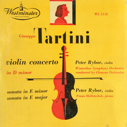 Giuseppe Tartini / Peter Rybar / Winterthur Symphony Orchestra / Clemens Dahinden / Franz Holetschek Violin Concerto In D Minor / Sonata In E Minor / 