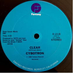Cybotron Clear USED VINYL 12INCH 33 S RPM STEREO
