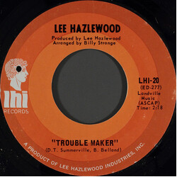 Lee Hazlewood Trouble Maker / Greyhound Bus Depot USED VINYL 7INCH 45 RPM SINGLE