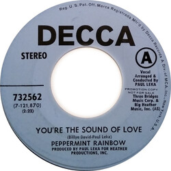 The Peppermint Rainbow You're The Sound Of Love / Jamais USED VINYL 7INCH 45 RPM PROMO