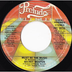 Secret Weapon (2) Must Be The Music USED VINYL 7INCH 45 RPM STYRENE