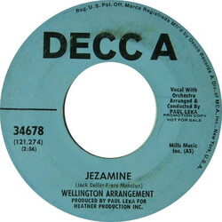 Wellington Arrangement Jezamine USED VINYL 7INCH 45 RPM SINGLE PROMO