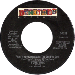 Four Tops Ain't No Woman (Like The One I've Got) / The Good Lord Knows Vinyl 7" USED