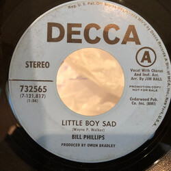 Bill Phillips (4) Little Boy Sad / I'm Living In Two Worlds USED VINYL 7INCH 45 RPM SINGLE PROMO