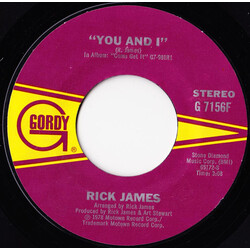 Rick James You And I / Hollywood USED VINYL 7INCH 45 RPM SINGLE STYRENE STEREO
