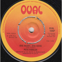 Pete Fowler (2) One Heart, One Song USED VINYL 7INCH 45 RPM SINGLE