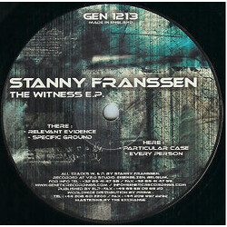 Stanny Franssen The Witness E.P. USED VINYL 12INCH EP