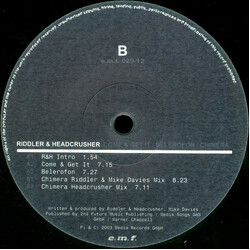 Riddler & Headcrusher Come & Get It / Belerofon / Chimera USED VINYL 12INCH
