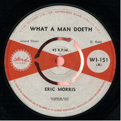 Eric "Monty" Morris / Duke Reid Group What A Man Doeth / Rude Boy Vinyl 7" USED