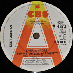 Kent Jordan Theme From "Terms Of Endearment" USED VINYL 7INCH PROMO