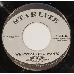 The Hi-Lo's Whatever Lola Wants / I Thought About You USED VINYL 7INCH 45 RPM SINGLE