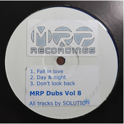 DJ Solution MRP Dubs Vol 8 USED VINYL 12INCH SINGLE SIDED WHITE LABEL