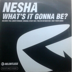 Nesha What's It Gonna Be? USED VINYL 12INCH 33 S RPM