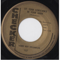 Sonny Boy Williamson (2) Let Your Conscience Be Your Guide / Unseeing Eye USED VINYL 7INCH 45 RPM