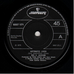 Dee D. Jackson Automatic Lover USED VINYL 7INCH 45 RPM SINGLE