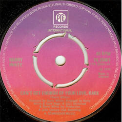 Barry White Can't Get Enough Of Your Love, Babe USED VINYL 7INCH 45 RPM SINGLE
