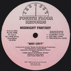 Midnight Fantasy Why Cry? VINYL 12" USED