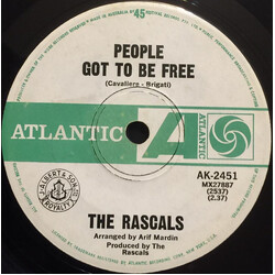 The Rascals People Got To Be Free USED VINYL 7INCH 45 RPM SINGLE