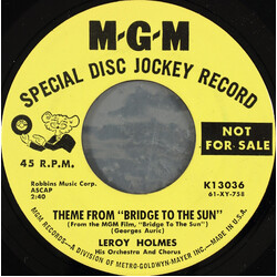 LeRoy Holmes Orchestra / LeRoy Holmes Chorus Theme From "Bridge To The Sun" / Ada USED VINYL 7INCH 45 RPM PROMO