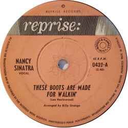 Nancy Sinatra These Boots Are Made For Walkin' USED VINYL 7INCH 45 RPM SINGLE