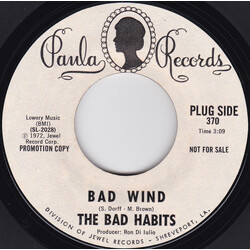 The Bad Habits (2) Bad Wind USED VINYL 7INCH SINGLE PROMO