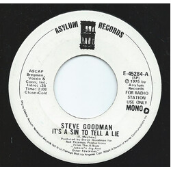 Steve Goodman It's A Sin To Tell A Lie USED VINYL 7INCH 45 RPM PROMO STEREO MONO