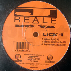 J-Reale Sleepless Nights / Do Ya USED VINYL 12INCH