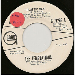 The Temptations Plastic Man USED VINYL 7INCH 45 RPM SINGLE PROMO STEREO MONO