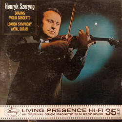 Henryk Szeryng Brahms Violin Concerto In D Major, Opus 77 Vinyl LP USED